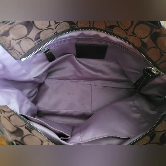 Coach Brown Signature Tote Bag - Picture 7 of 10